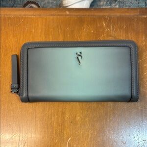 Black Zip-Around Wallet